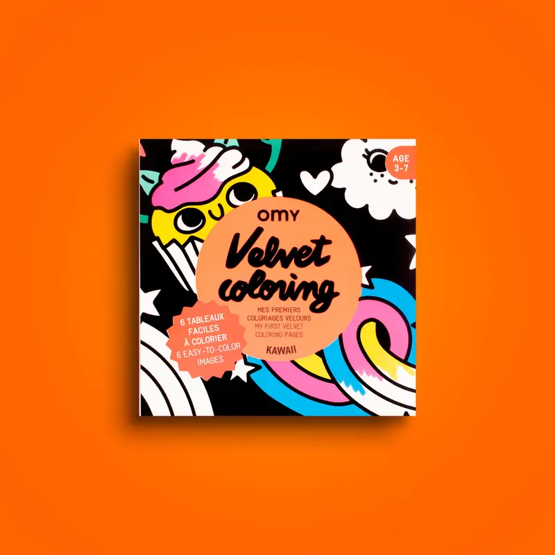 Coloriage velours - Kawaii - Omy