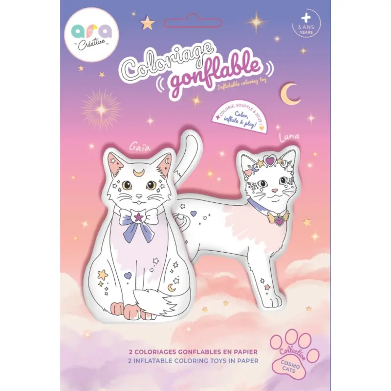 Coloriages gonflables - Cosmo Cats - Ara Créative