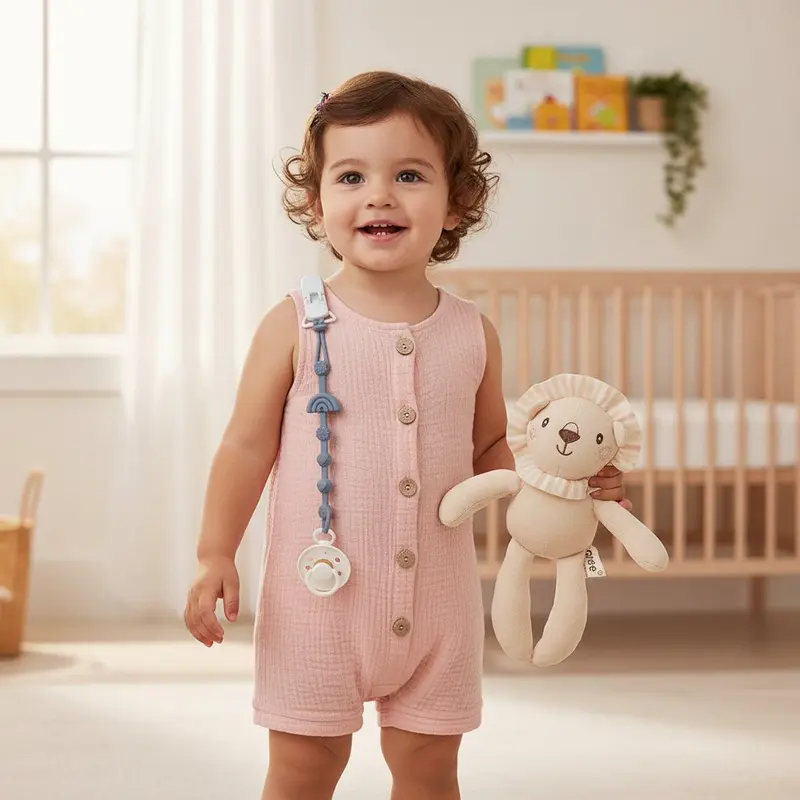 Combinaison Bébé Été 100% Coton – Unisexe Sans Manches 0-2 Ans | Choupinoo
