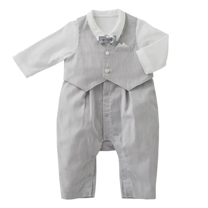 COMBINAISON CHIC RAYURES GRISES ET BLANCHES