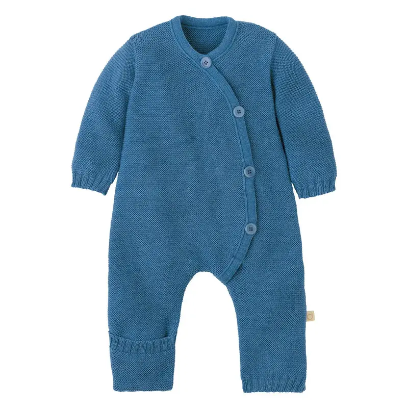 Combinaison en laine tricotée Disana - Dove blue
