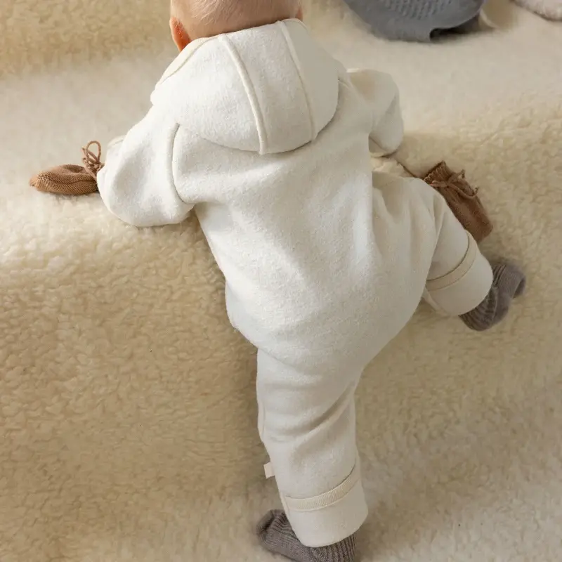Combinaison Zip Overall en laine mérinos Disana – Naturel