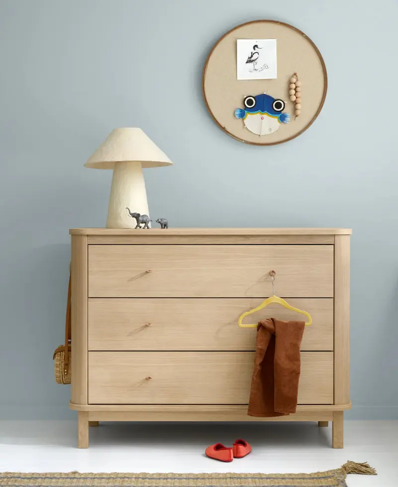 Commode 3 Tiroirs Wood, Chêne