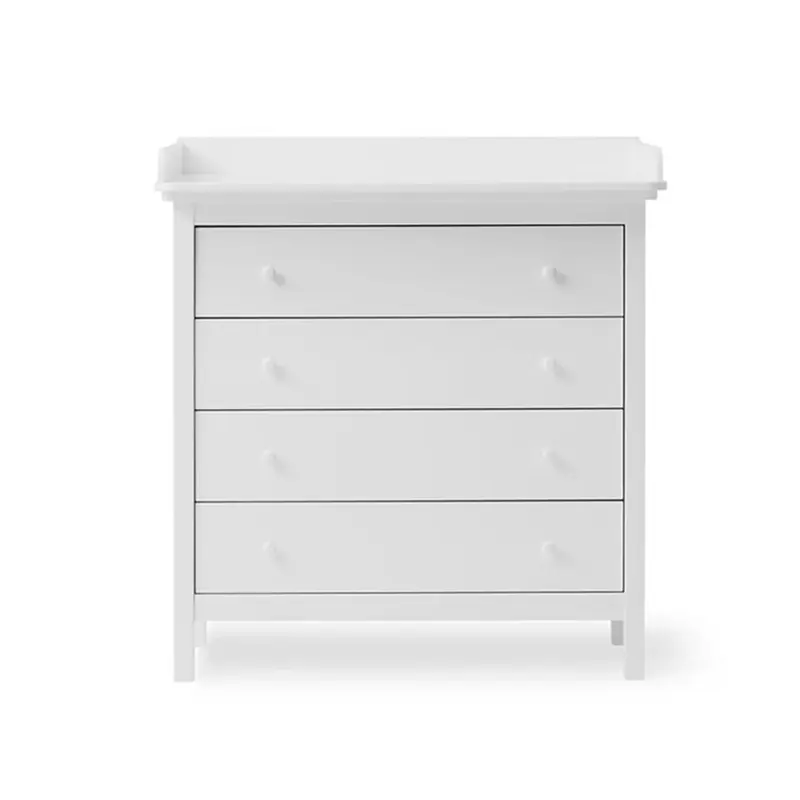Commode À Langer 4 Tiroirs Seaside, Blanc