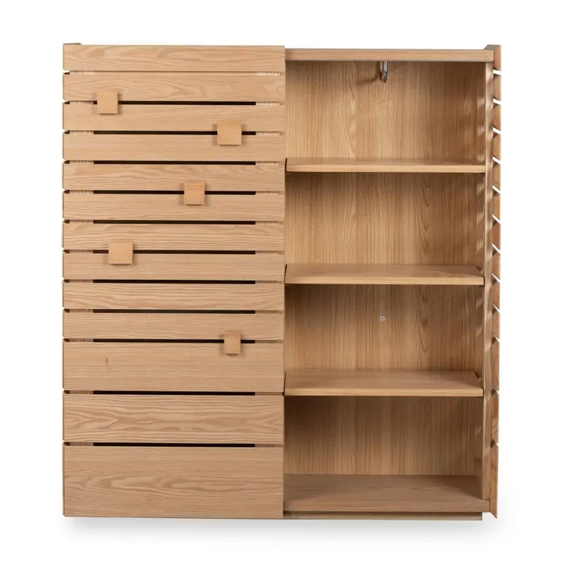 Commode de Rangement YUME - Frêne Naturel
