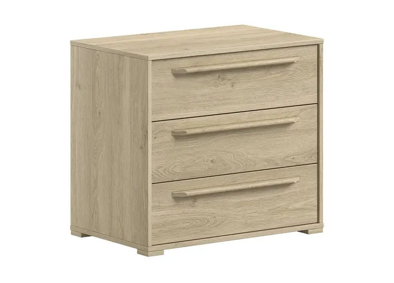 Commode SAM 3 Tiroirs Pour Lit Mi-Hauteur Chêne