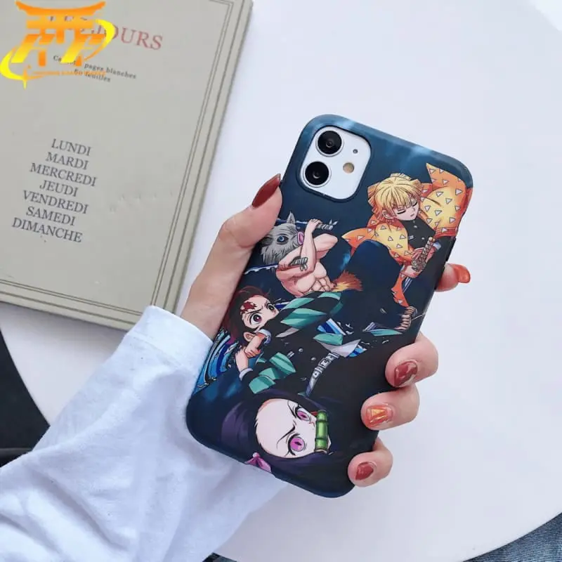 Coque Iphone Tanjiro, Nezuko, Zenitsu et Inosuke - Demon Slayer