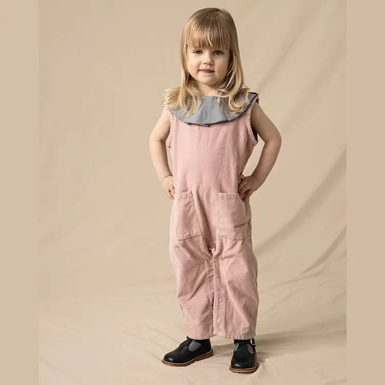 Corduroy Relaxed Overall - Pink - 6-18m only