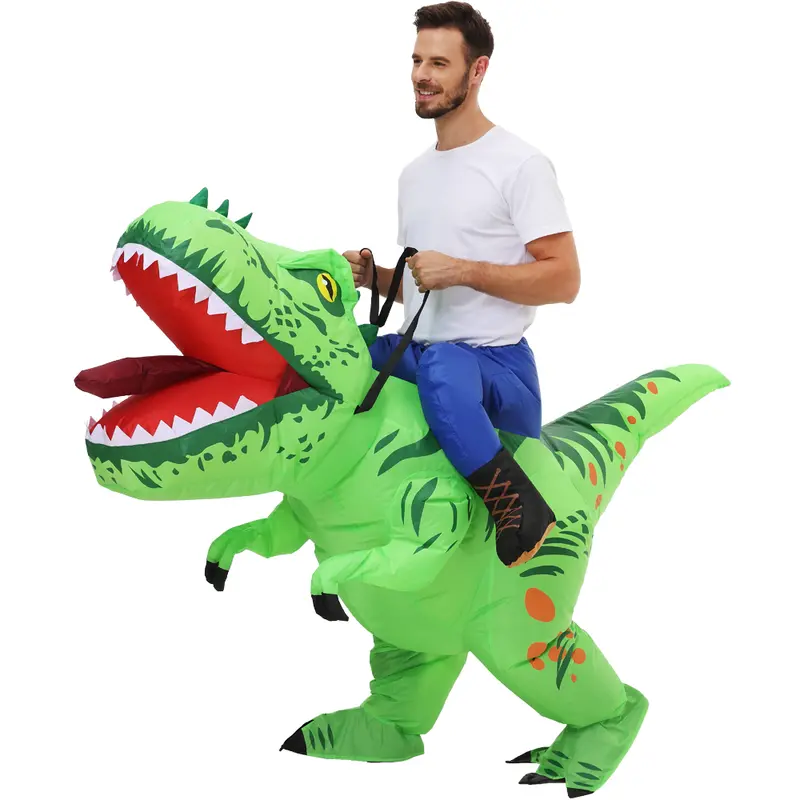 Costume Dinosaure <br> Adulte Cavalier