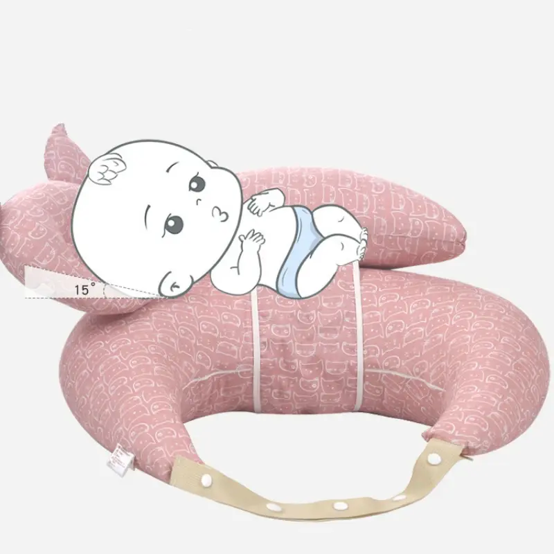 Coussin allaitement multifonction bandeau épaule - oreiller bébé nouveau-né dessin mou