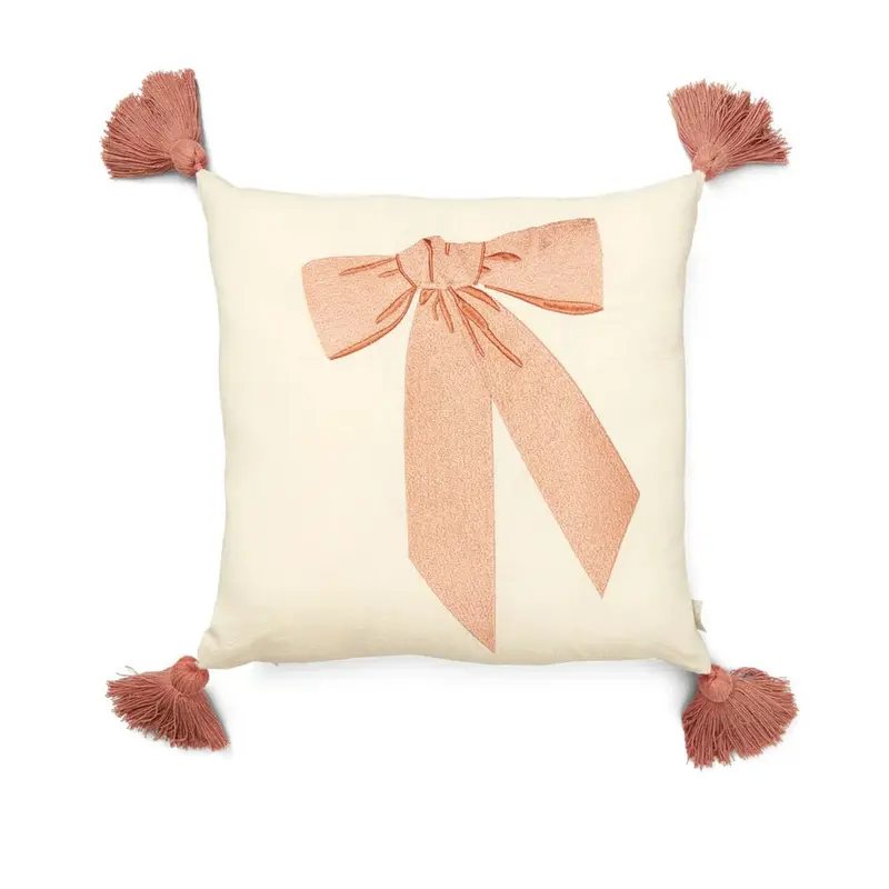 Coussin Brodé - Ocs - Noeuds