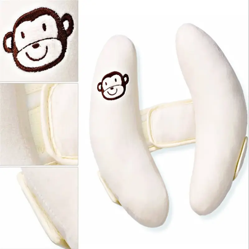 Coussin cou bébé banane protection tête siège auto - oreiller poussette fleur dessin animé