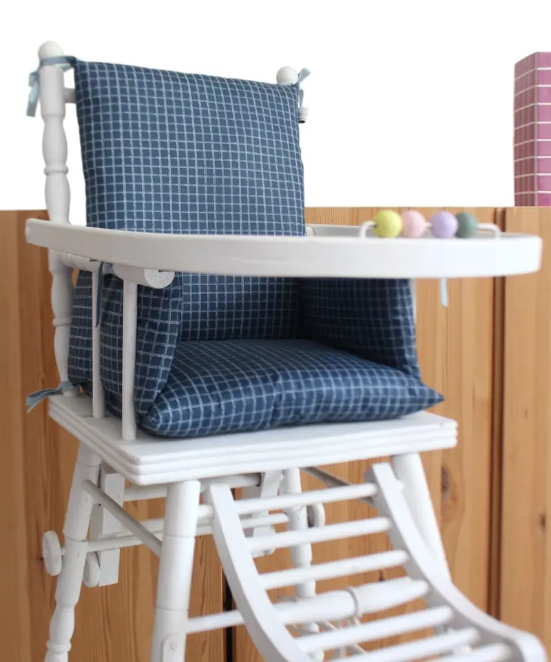 Coussin de chaise haute bébé en coton enduit Oeko-Tex - Simon
