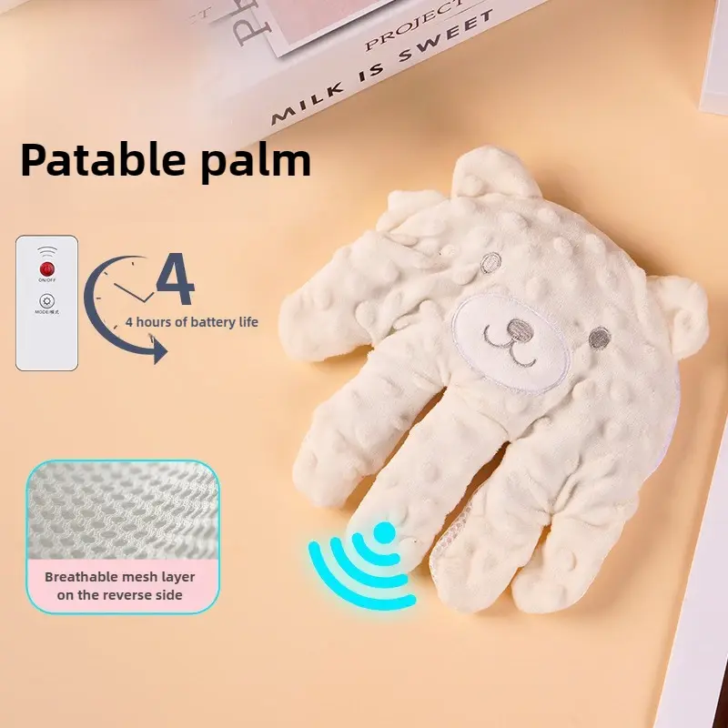 Coussin d'endormissement ours Mybooni — Doudou sensoriel télécommande nouveau-né