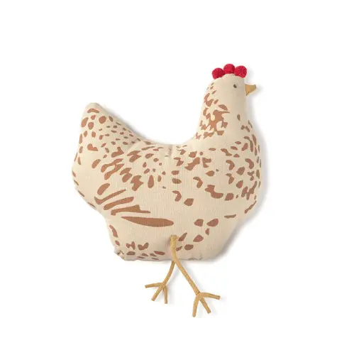 Coussin en Forme de Poulet - Naturel