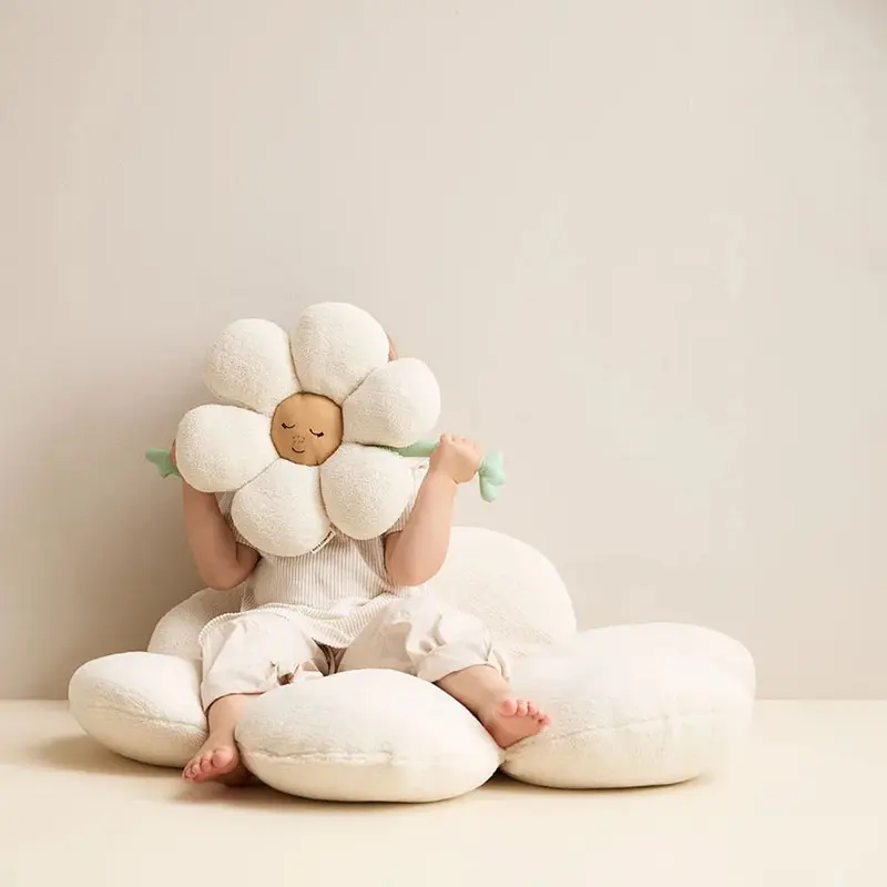 Coussin fleur réversible bébé – coussin doudou dès la naissance