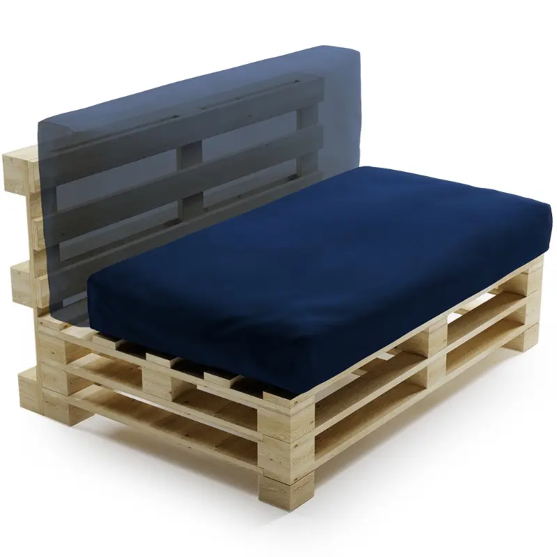 Coussin Palette Déhoussable Imperméable - 120x60 Cm