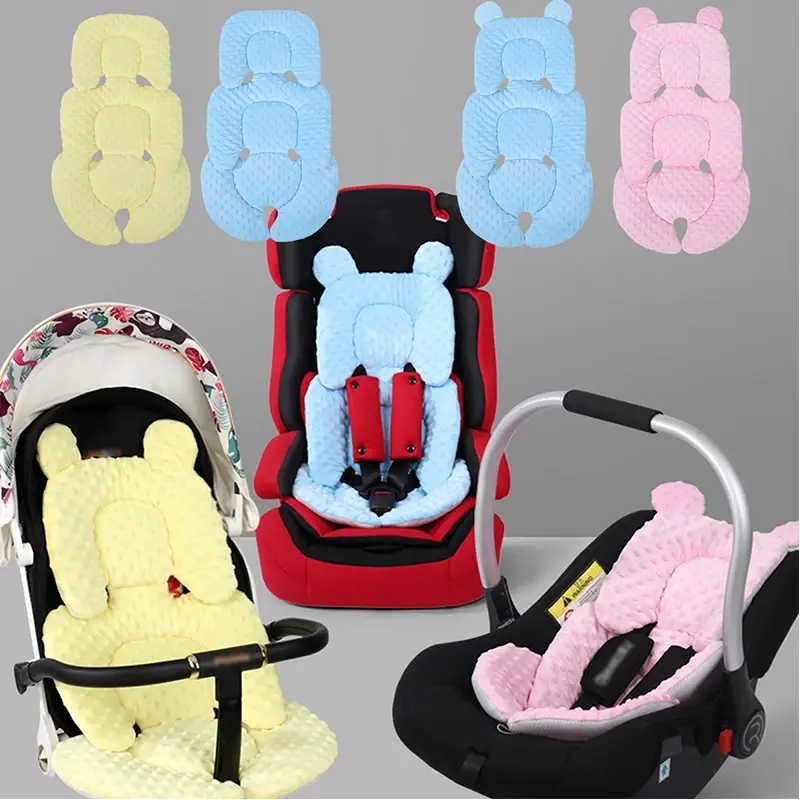 Coussin poussette bébé 4 saisons universel - insert siège auto matelas respirant mesh double face