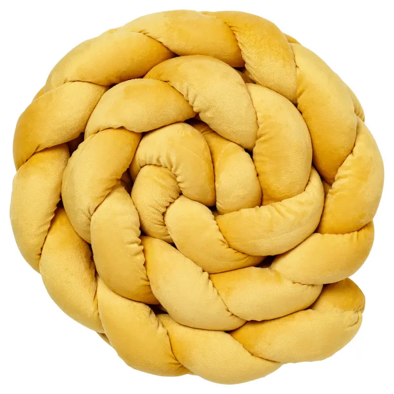 Coussin tresse Curry - Tresse bébé 200 cm