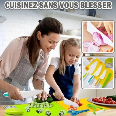Couteau enfant | Kit de cuisine 13 pièces