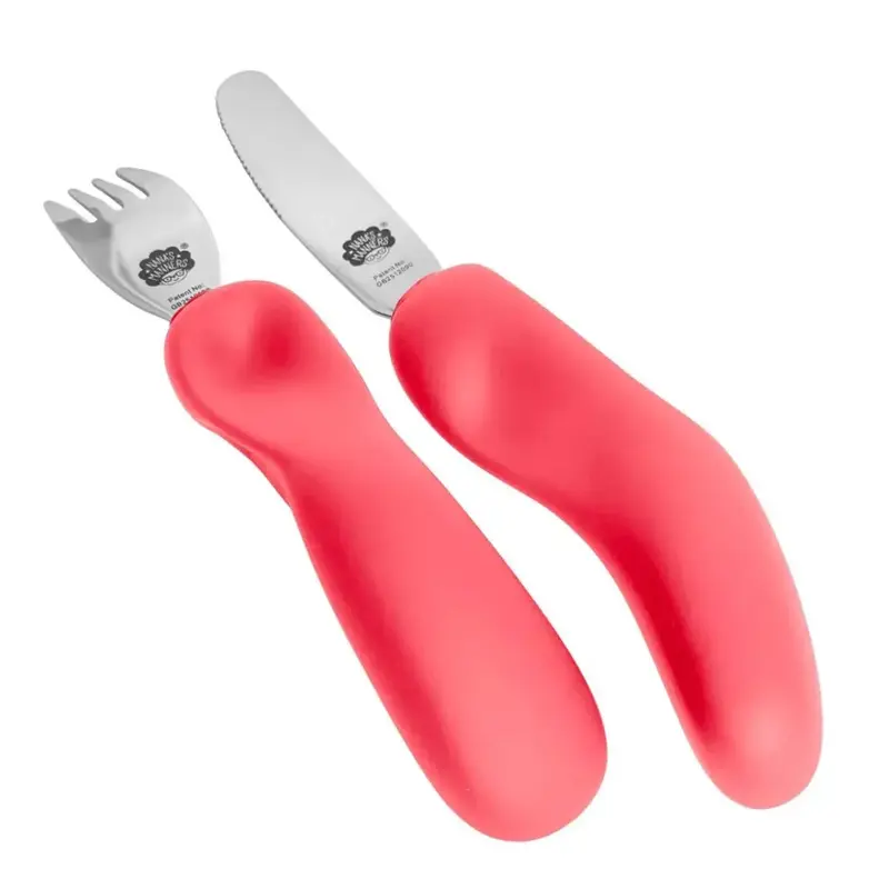 Couverts pour les enfants + 3 ans Nana's Manners - Rose