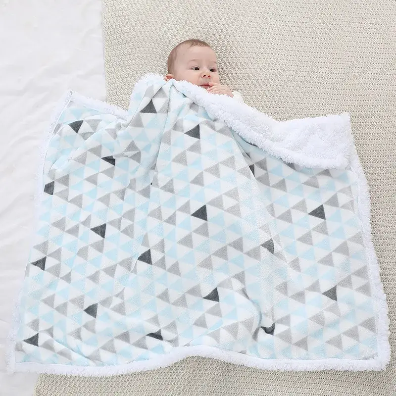 Couverture Bébé | Bleu et Blanc
