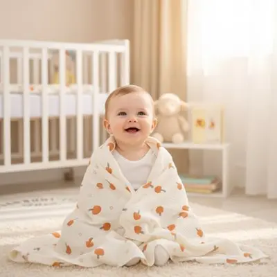 Couverture bébé douce | Coton Bio Douceur