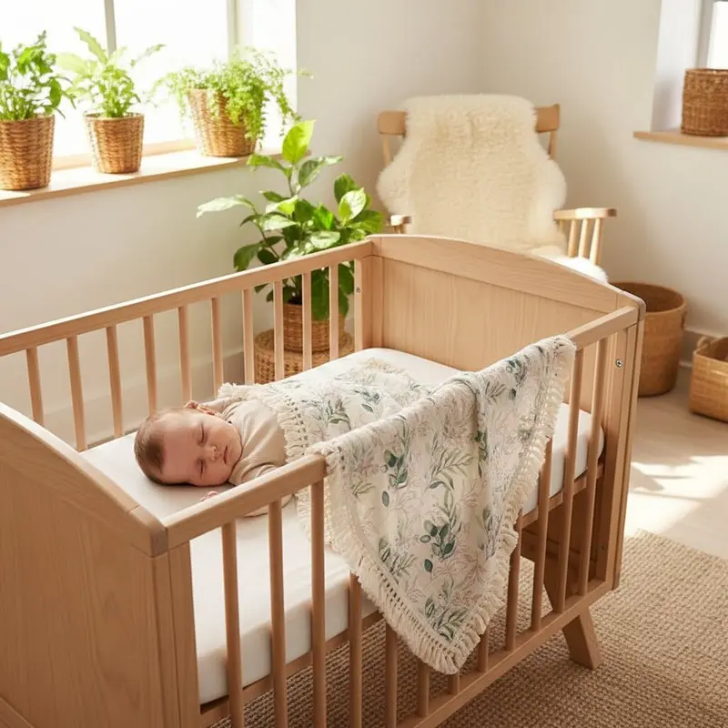 Couverture Bébé en Gaze de Coton – Été