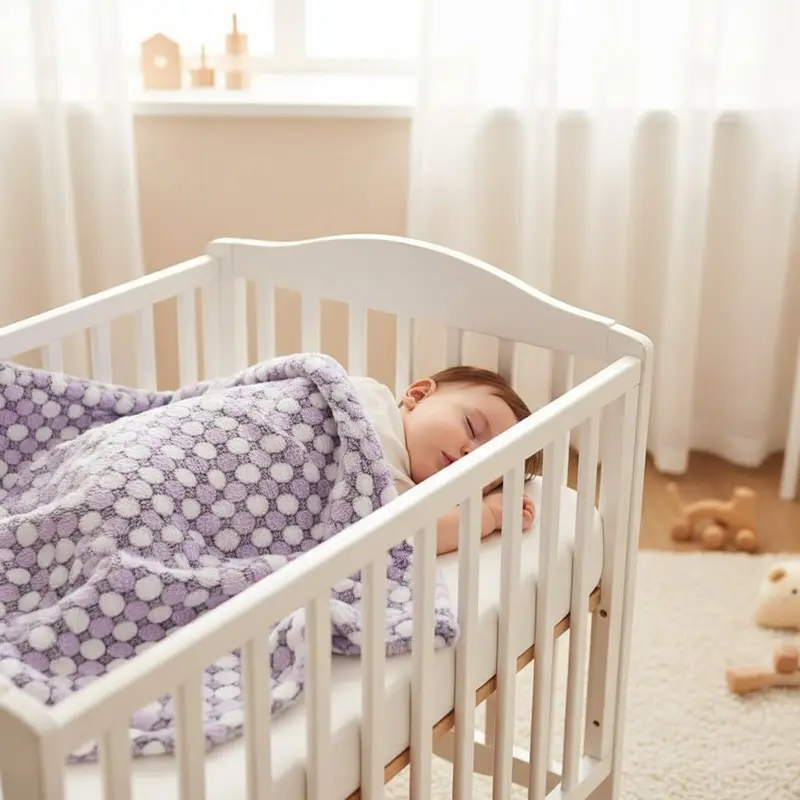 Couverture Bébé en Polaire – 75 × 100 cm