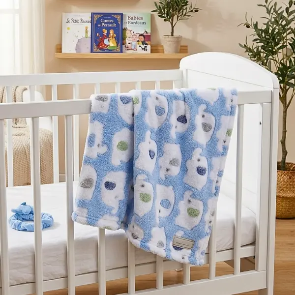 Couverture Bebe En Polaire - Éléphant