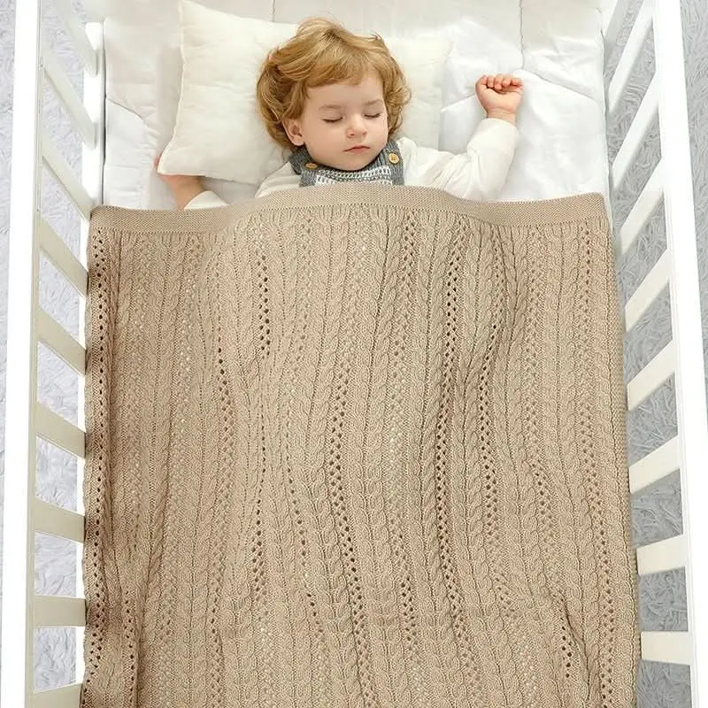 Couverture Bébé en Tricot Respirant