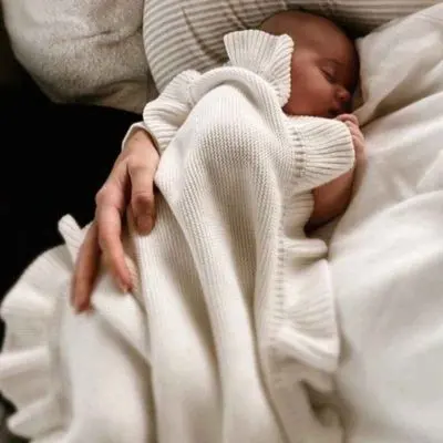 Couverture bébé | Maille Nature