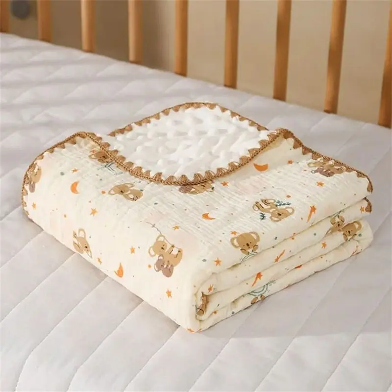 Couverture Bébé Polaire Sensorielle Texture Bulles 100x100 - 100x130