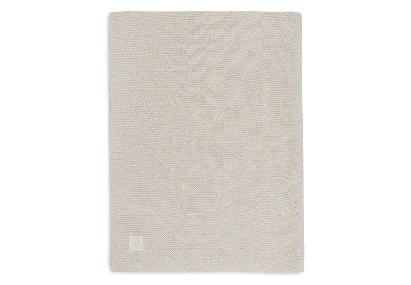Couverture Berceau 75x100cm Basic Knit oatmeal/Fleece - JOLLEIN