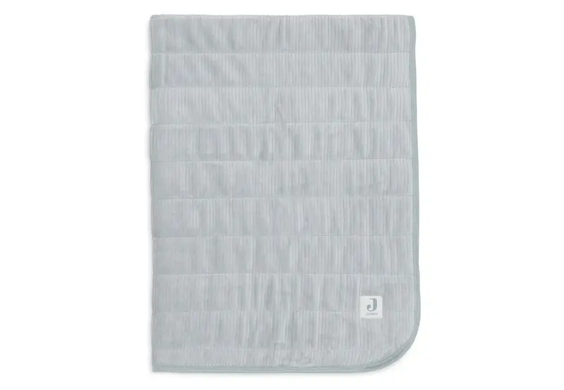 Couverture Berceau 75x100cm Velvet Rib sea green - JOLLEIN