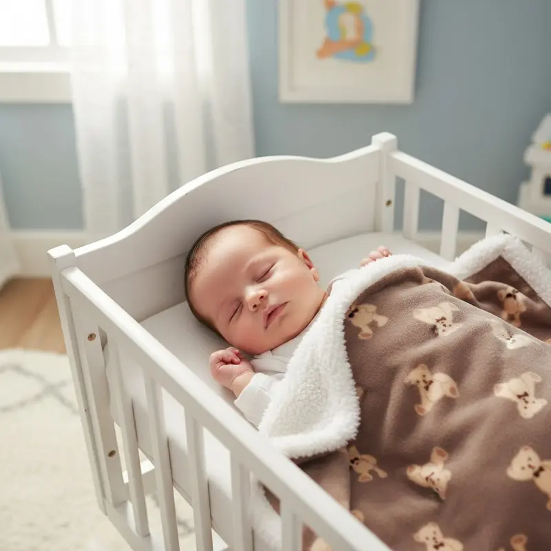 COUVERTURE CHAUDE BEBE | Double Sherpa