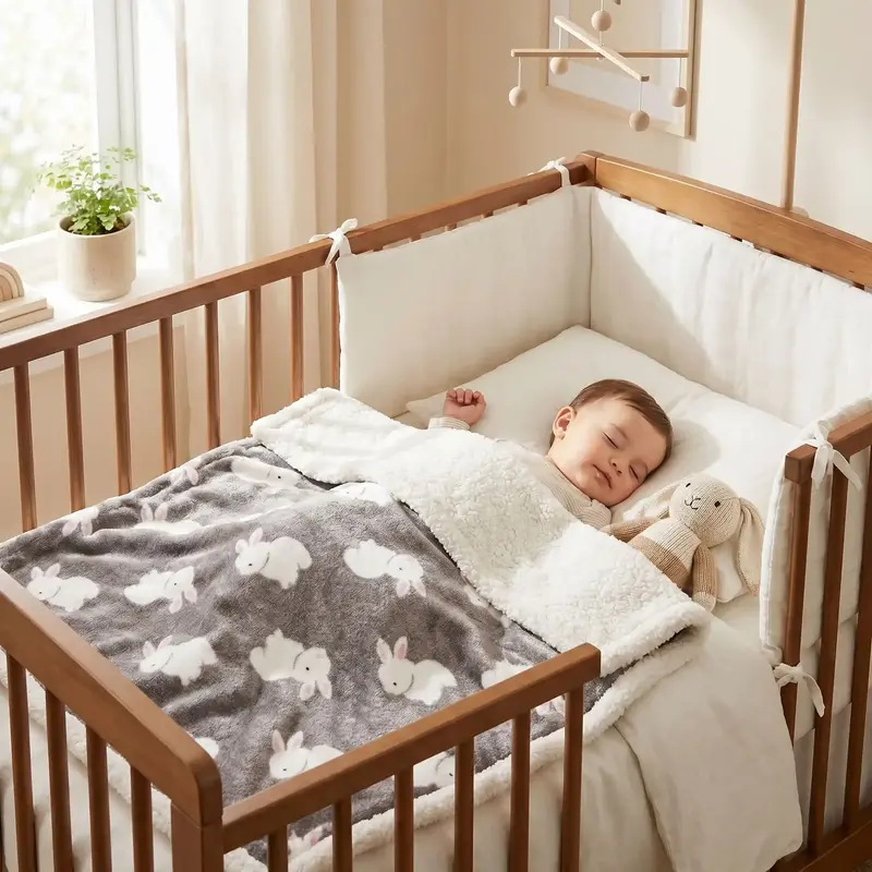 COUVERTURE CHAUDE POUR BEBE | Flanelle Douce