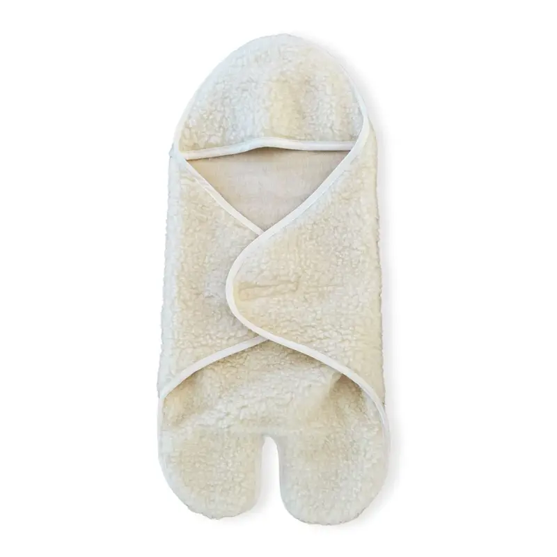 Couverture enveloppante bébé en laine vierge Sassoupi