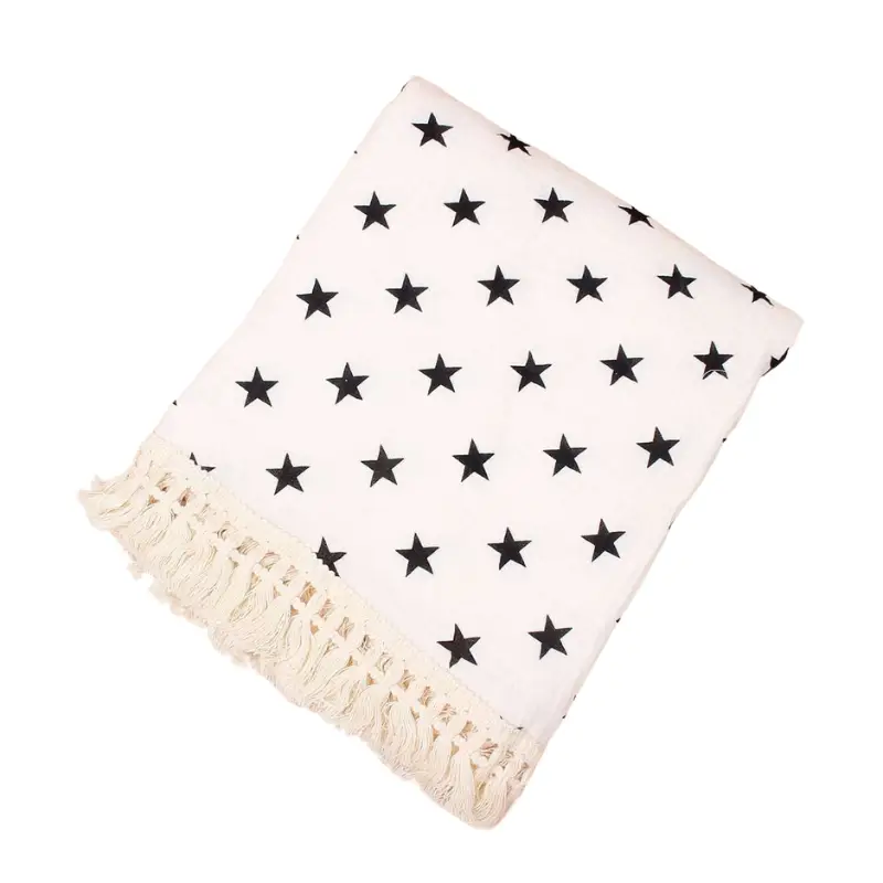 Couverture étoile Bébé Frange