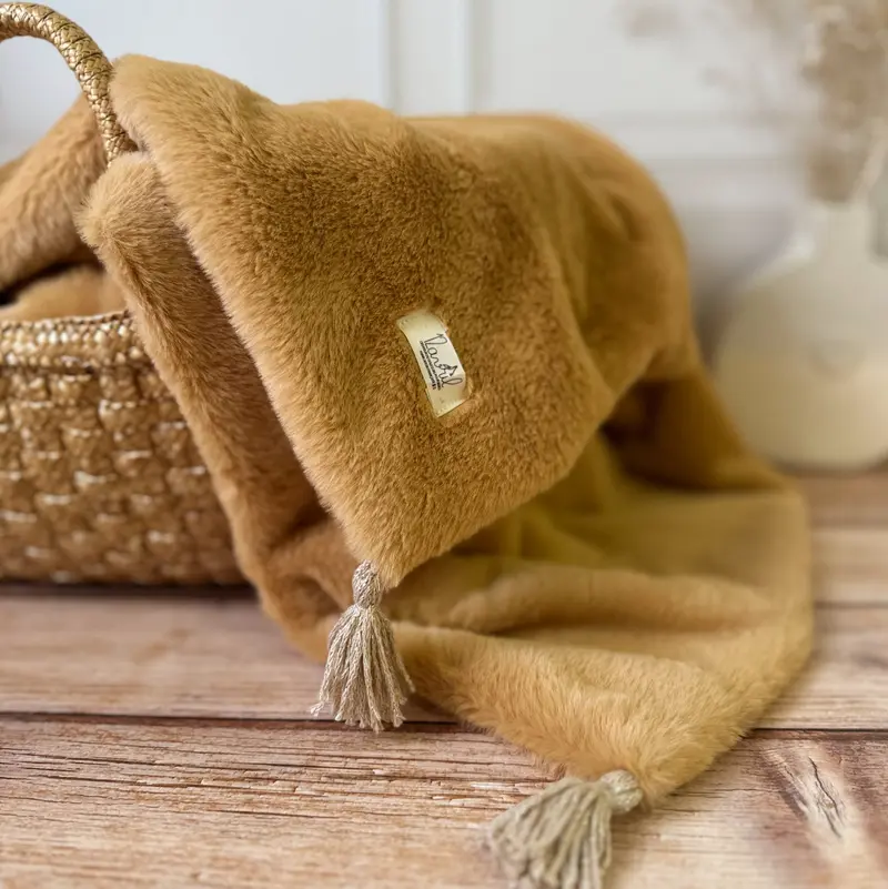 Couverture Extra Chaude et Douce - Biscuit