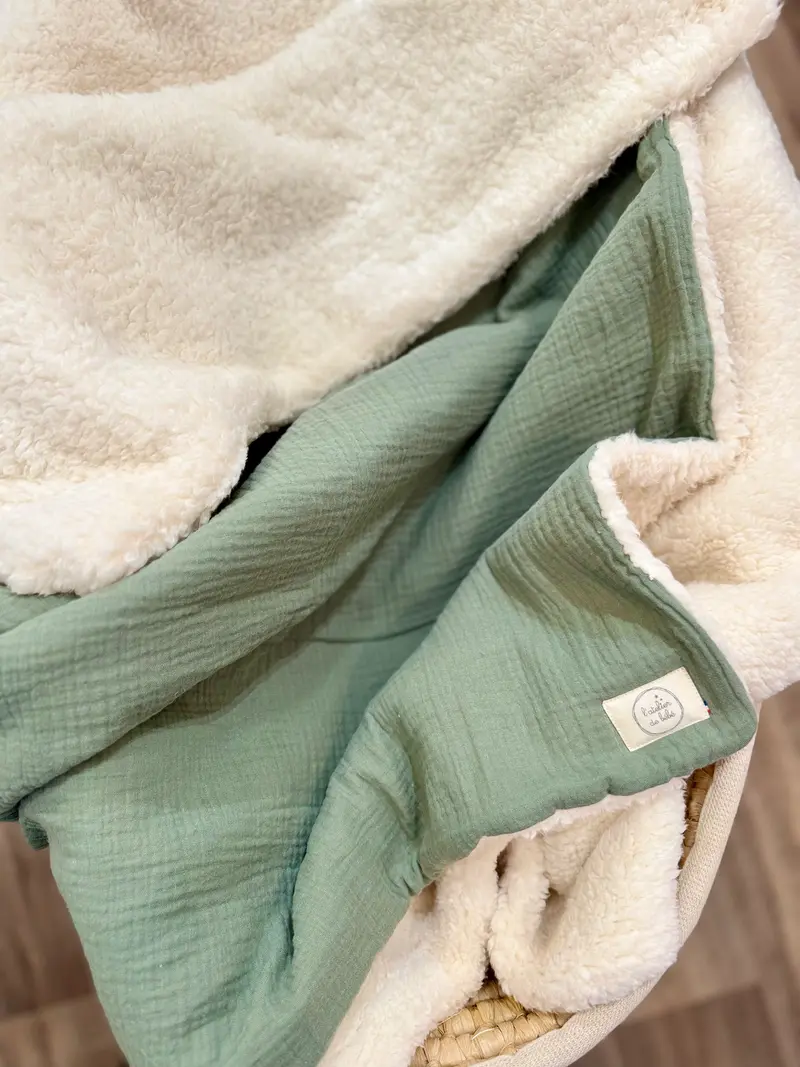 Couverture hiver sauge gaze de coton
