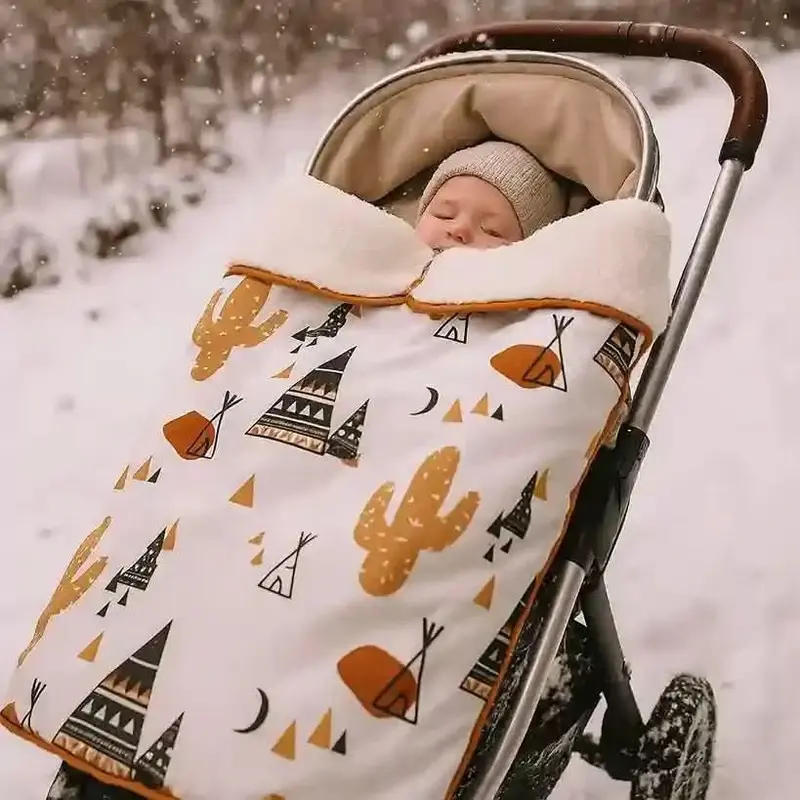 Couverture Poussette Bébé Imperméable en Flanelle 85 × 64 cm