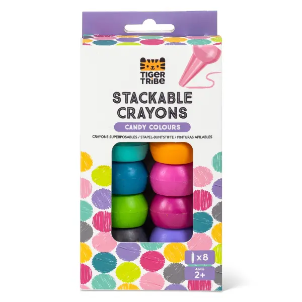 Crayons Empilables Candy Colours | Dès 2 Ans