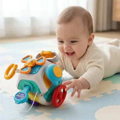 Cube motricité bébé | Jouet Montessori 10 en 1