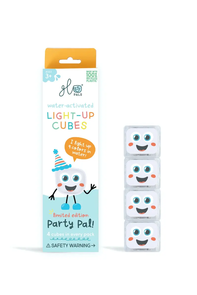 Cubes lumineux blancs Party Pal - GLO PALS
