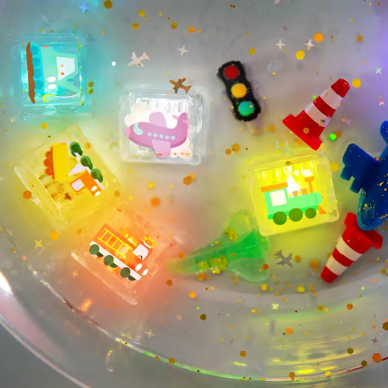 Cubes Lumineux Édition Limitée – 6 pièces – véhicules