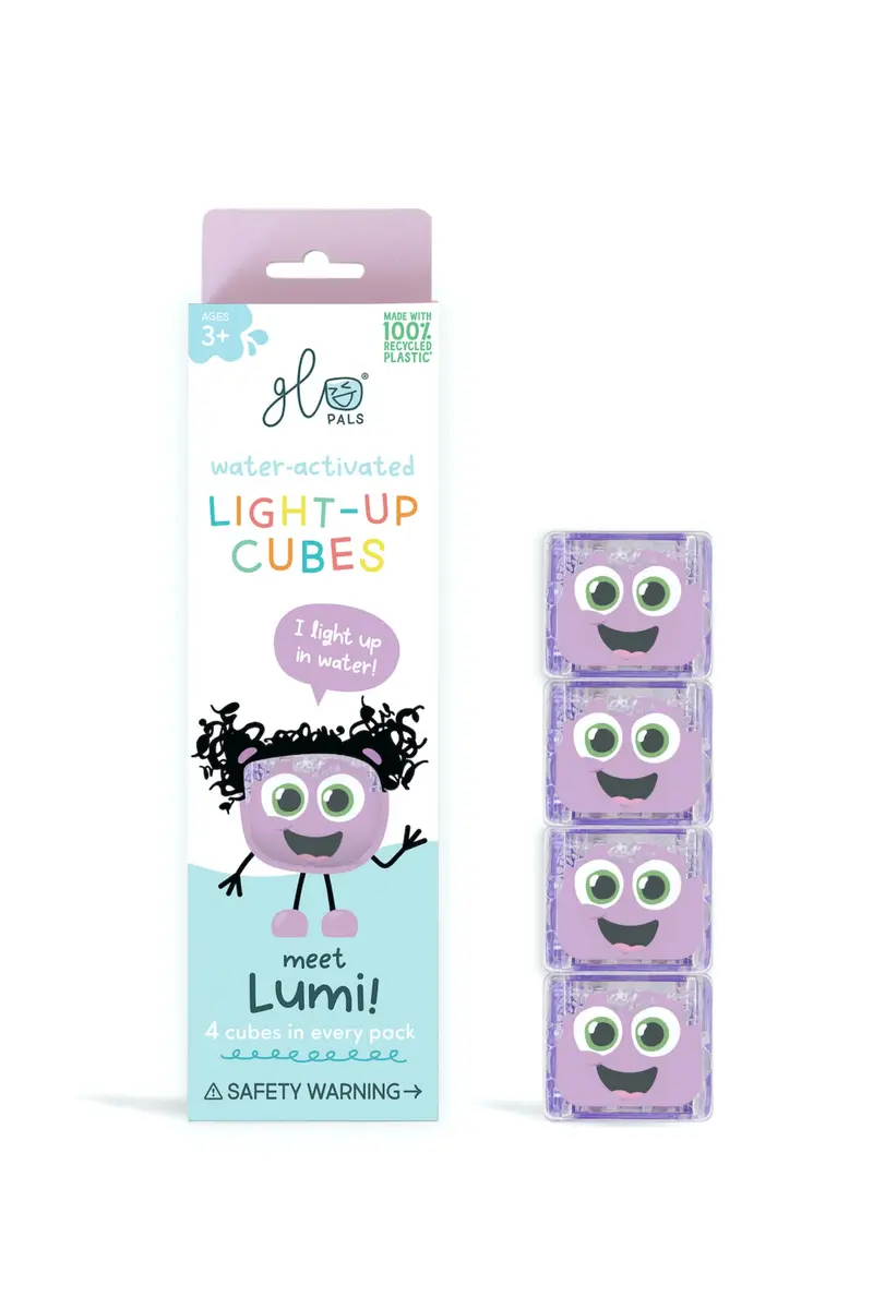 Cubes lumineux violets Lila - GLO PALS