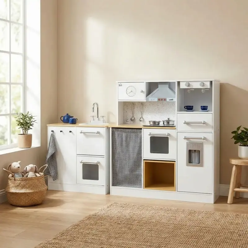 cuisine en bois enfant | Effets Sonores et Lumineux