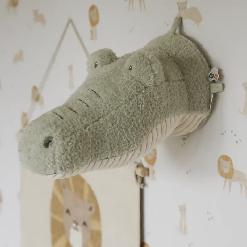 Décoration murale tête de crocodile Safari Friends – déco chambre enfant