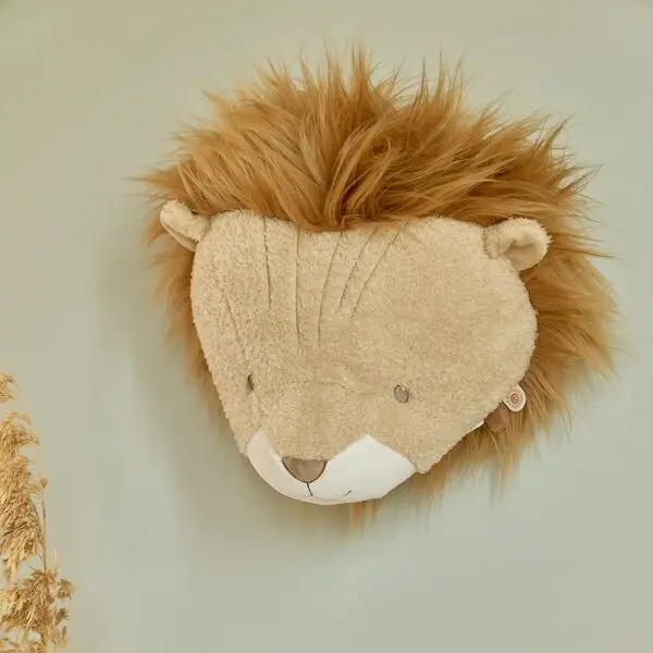 Décoration murale tête de lion Safari Friends – déco chambre enfant